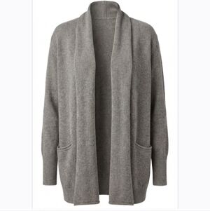 Max Studio Womens 100% 2 Ply Cashmere Open Cardigan Sweater Size M Coastal chic